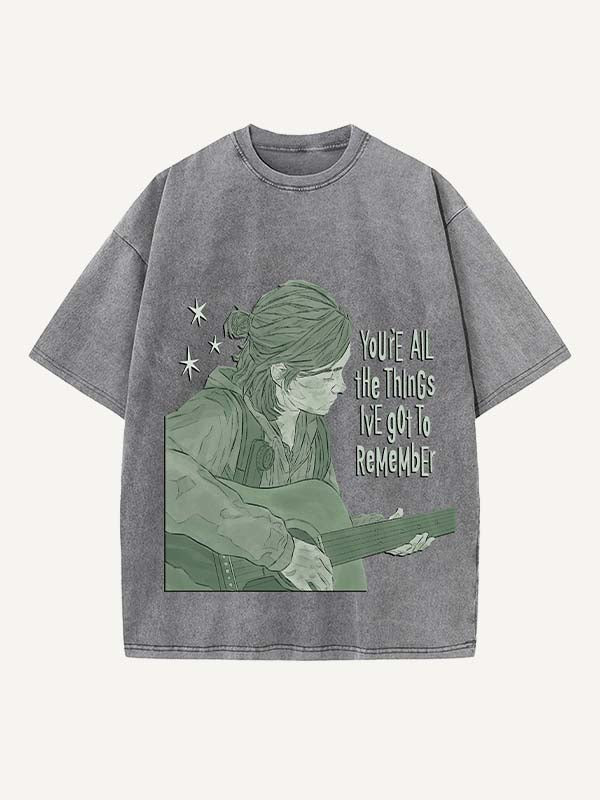 The Last of Us Print Round Neck T-shirt