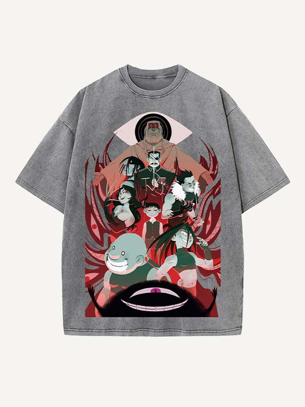 Fullmetal Alchemist Print Round Neck T-shirt