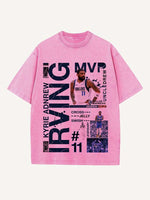 Kyrie Irving Print Round Neck T-shirt