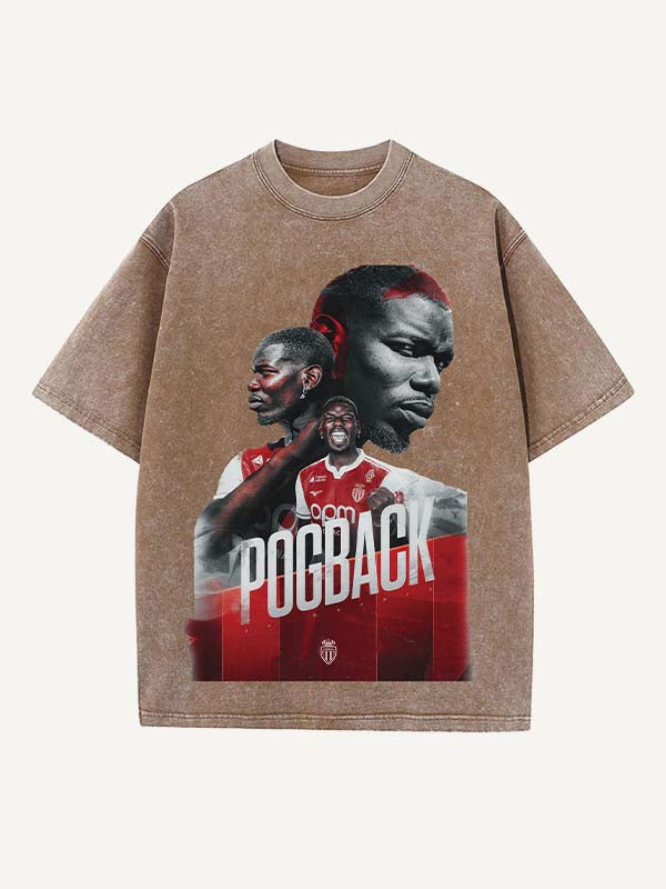 Paul Pogba Print Round Neck T-shirt