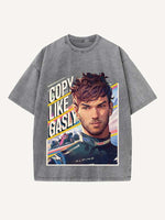 Pierre Gasly Print Round Neck T-shirt
