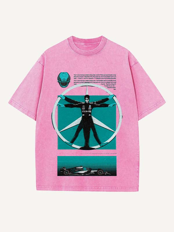 George Russell Print Round Neck T-shirt