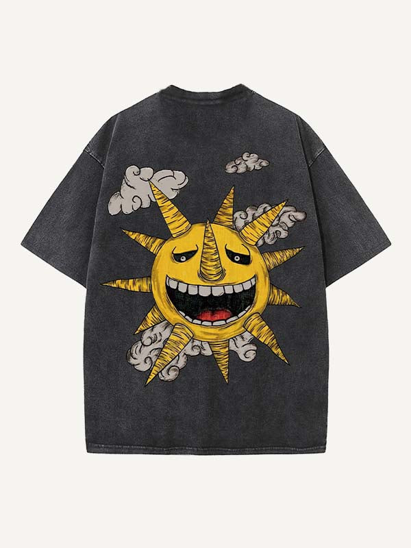 Soul Eater Print Round Neck T-shirt