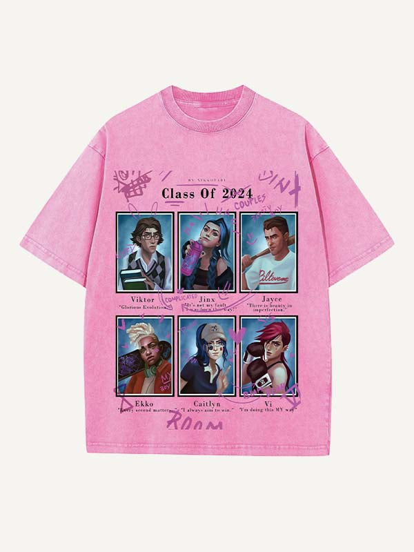Arcane Print Round Neck T-shirt