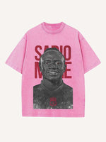 Sadio Mané Print Round Neck T-shirt
