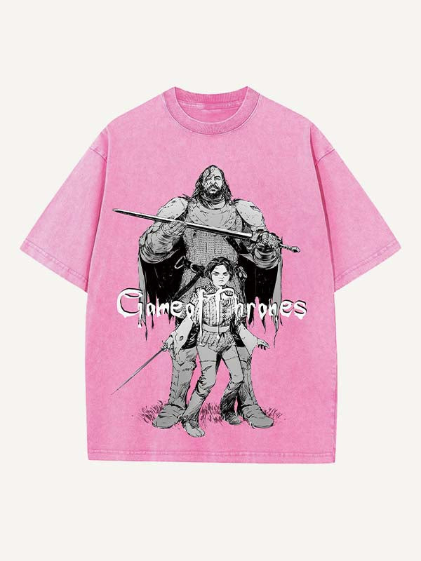 Game of Thrones Print Round Neck T-shirt