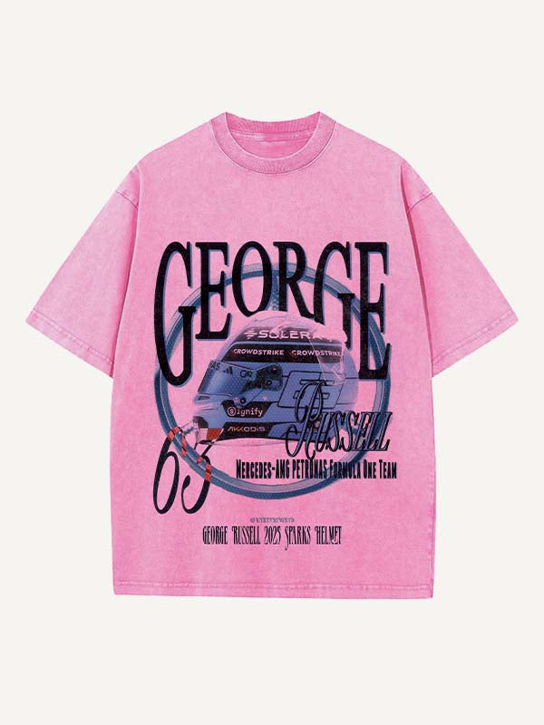 George Russell Print Round Neck T-shirt