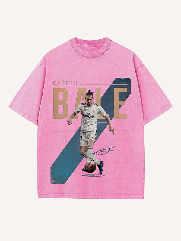 Gareth Bale Print Round Neck T-shirt