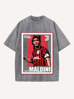 Paolo Maldini Print Round Neck T-shirt