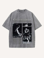 Russell Westbrook Print Round Neck T-shirt