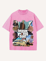 Breaking Bad Print Round Neck T-shirt