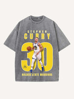 Stephen Curry Print Round Neck T-shirt