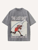 Michael Jordan Print Round Neck T-shirt