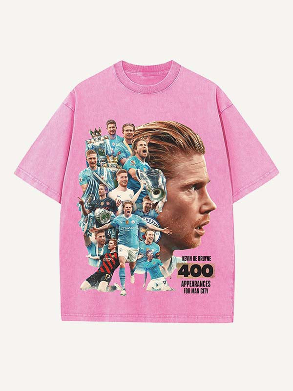 Kevin De Bruyne Print Round Neck T-shirt