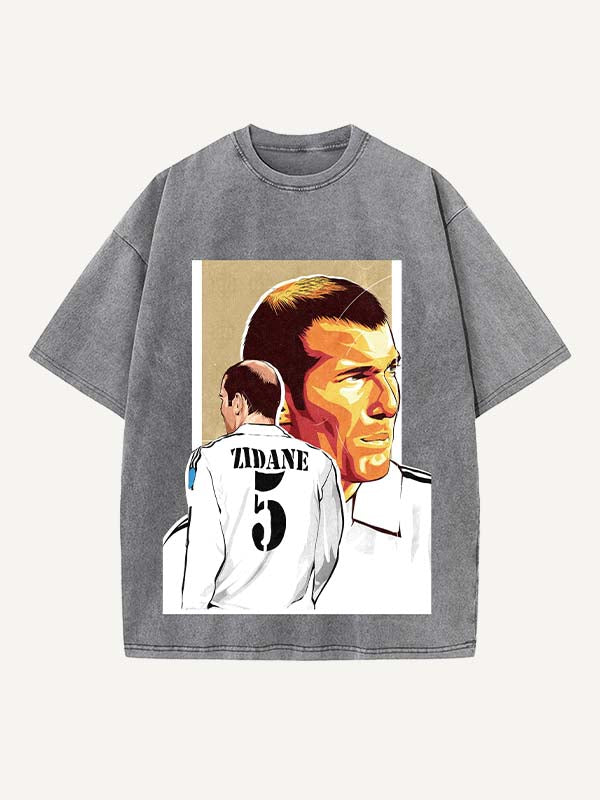 Zizou Print Round Neck T-shirt
