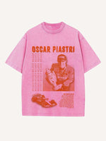 Oscar Piastri Print Round Neck T-shirt