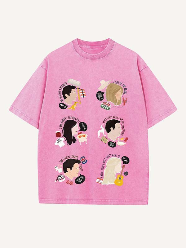 Friends Print Round Neck T-shirt