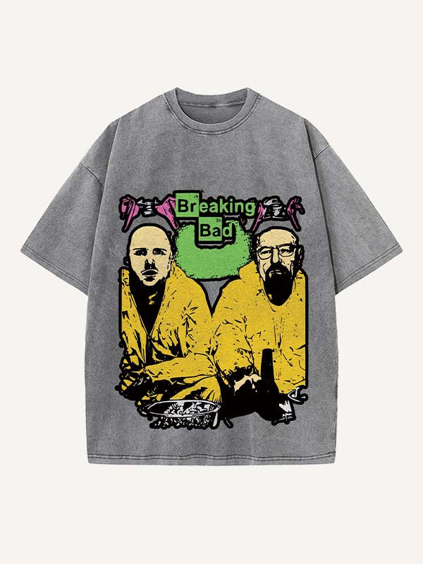 Breaking Bad Print Round Neck T-shirt