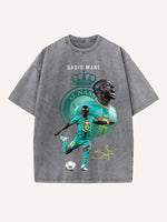Sadio Mané Print Round Neck T-shirt