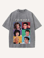 Friends Print Round Neck T-shirt