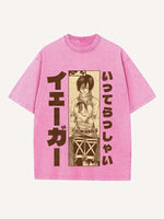 Attack on Titan Print Round Neck T-shirt