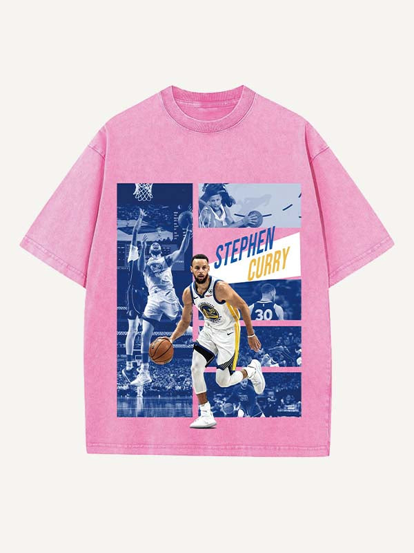 Stephen Curry Print Round Neck T-shirt