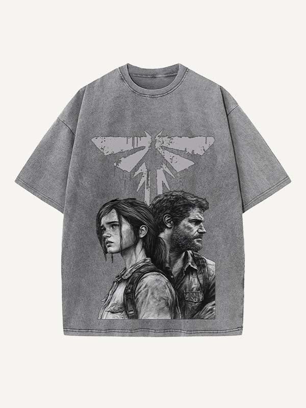 The Last of Us Print Round Neck T-shirt