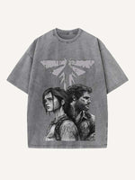 The Last of Us Print Round Neck T-shirt