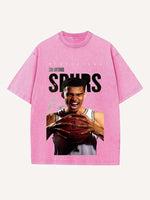 Victor Wembanyama Print Round Neck T-shirt