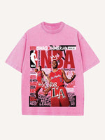 Chris Paul Print Round Neck T-shirt