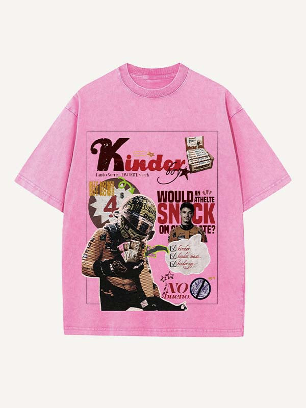 Lando Norris Print Round Neck T-shirt