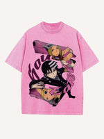 Soul Eater Print Round Neck T-shirt