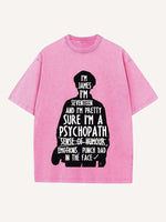 The End of the Fxxxing World Print Round Neck T-shirt