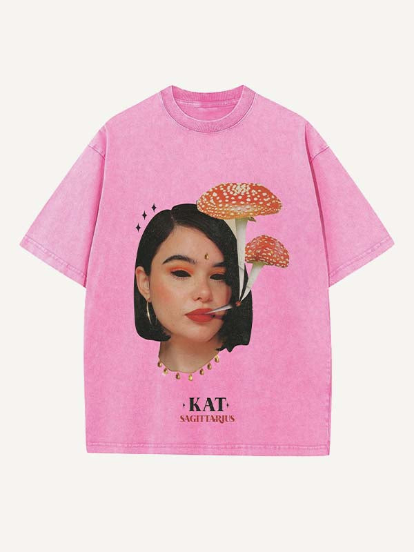 Euphoria Print Round Neck T-shirt