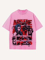 Arcane Print Round Neck T-shirt