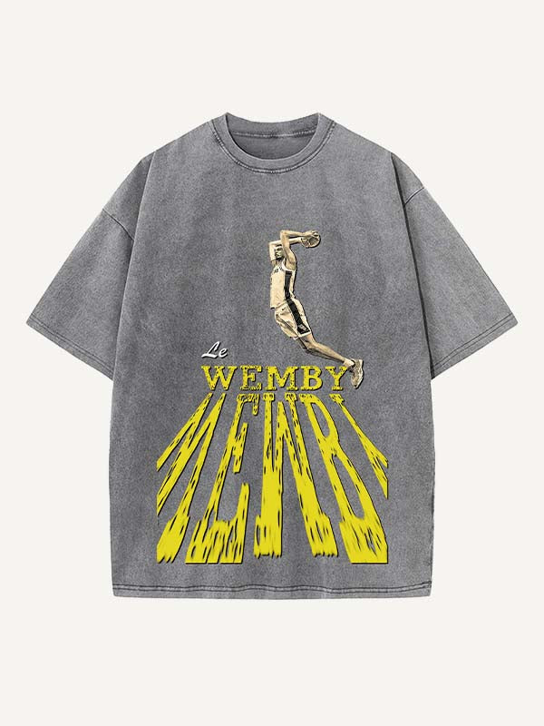 Victor Wembanyama Print Round Neck T-shirt