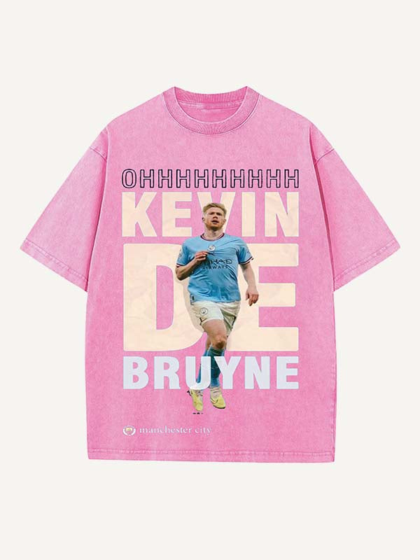 Kevin De Bruyne Print Round Neck T-shirt