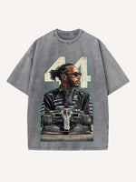 Lewis Hamilton Print Round Neck T-shirt