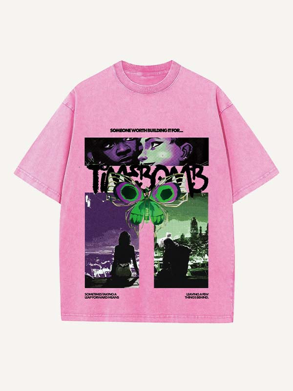 Arcane Print Round Neck T-shirt
