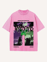 Arcane Print Round Neck T-shirt