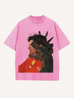 Carlos Sainz Print Round Neck T-shirt