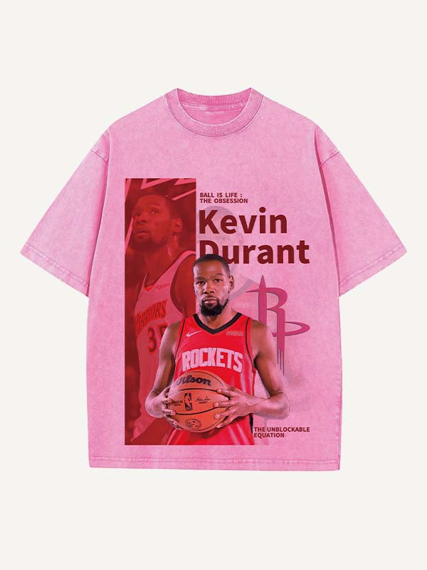 Kevin Durant Print Round Neck T-shirt