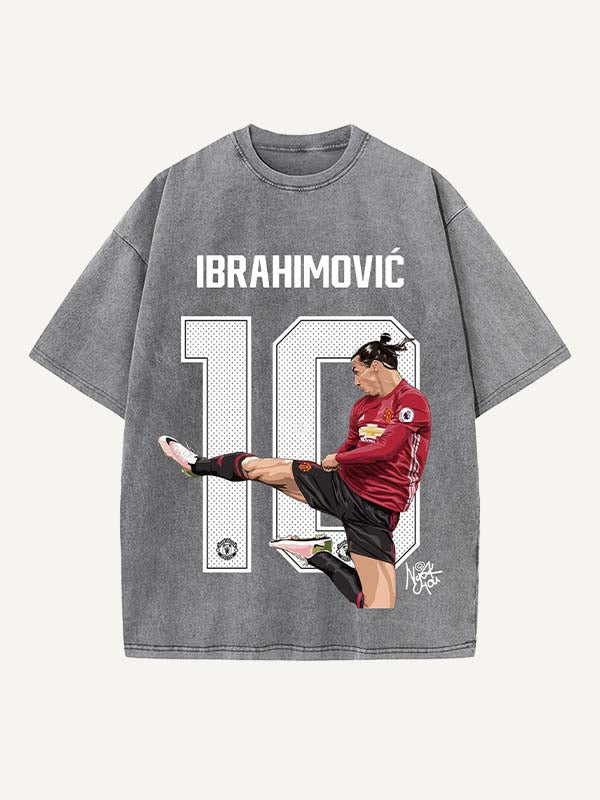 Zlatan Ibrahimović Print Round Neck T-shirt