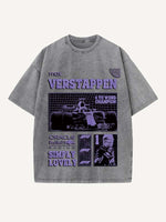 Max Verstappen Print Round Neck T-shirt