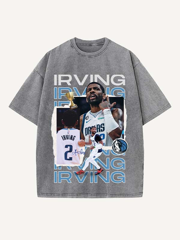Kyrie Irving Print Round Neck T-shirt