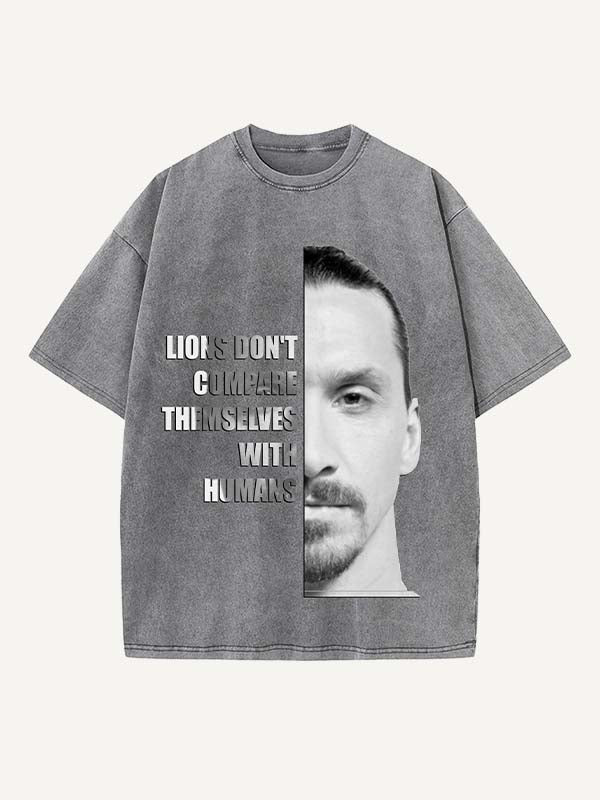 Zlatan Ibrahimović Print Round Neck T-shirt