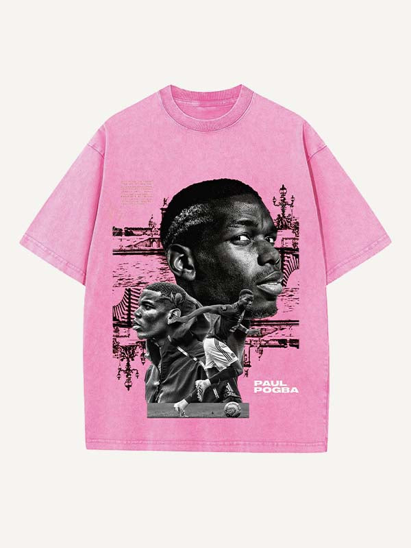 Paul Pogba Print Round Neck T-shirt