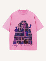 Euphoria Print Round Neck T-shirt