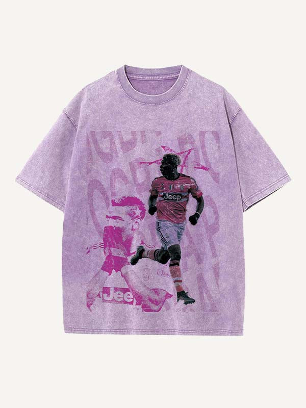 Paul Pogba Print Round Neck T-shirt