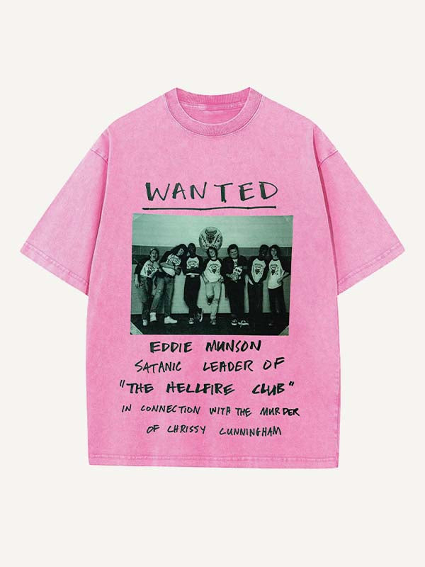 Stranger Things Print Round Neck T-shirt